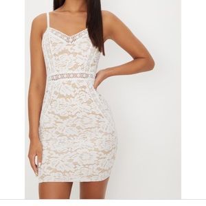 PLT WHITE BODYCON DRESS.  NWT. SIZE 0
